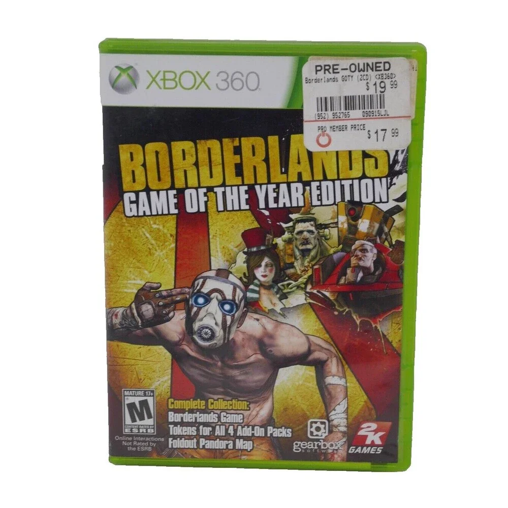 Borderlands -- Game of the Year Edition (Microsoft Xbox 360, 2010) COMPLETE